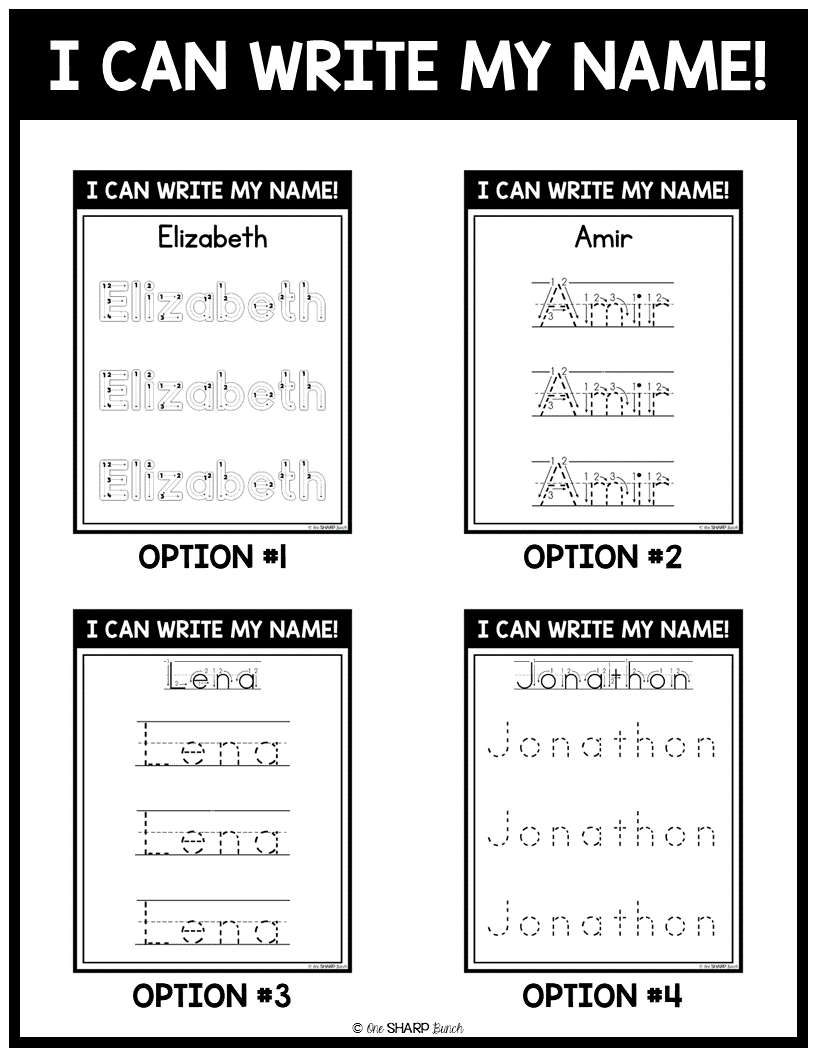 practice tracing name