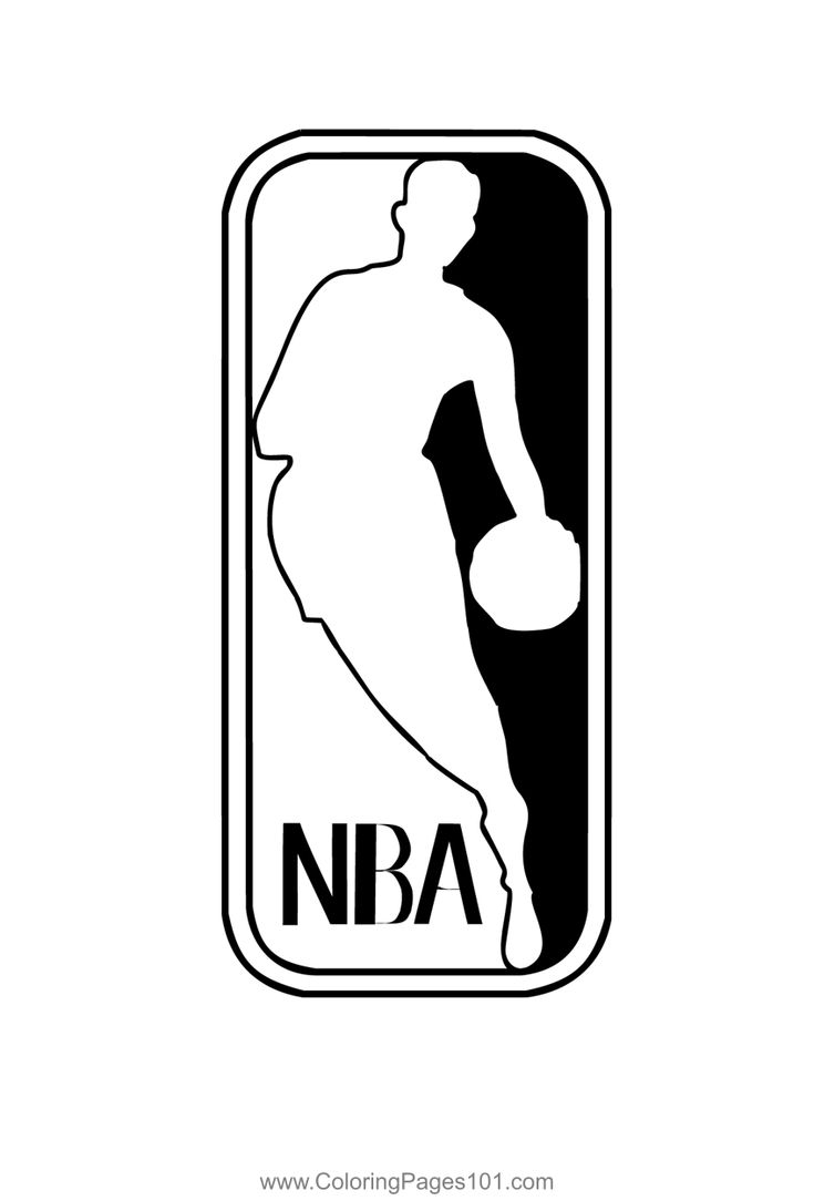 NBA 1 Coloring Page NBA 1 Coloring Page