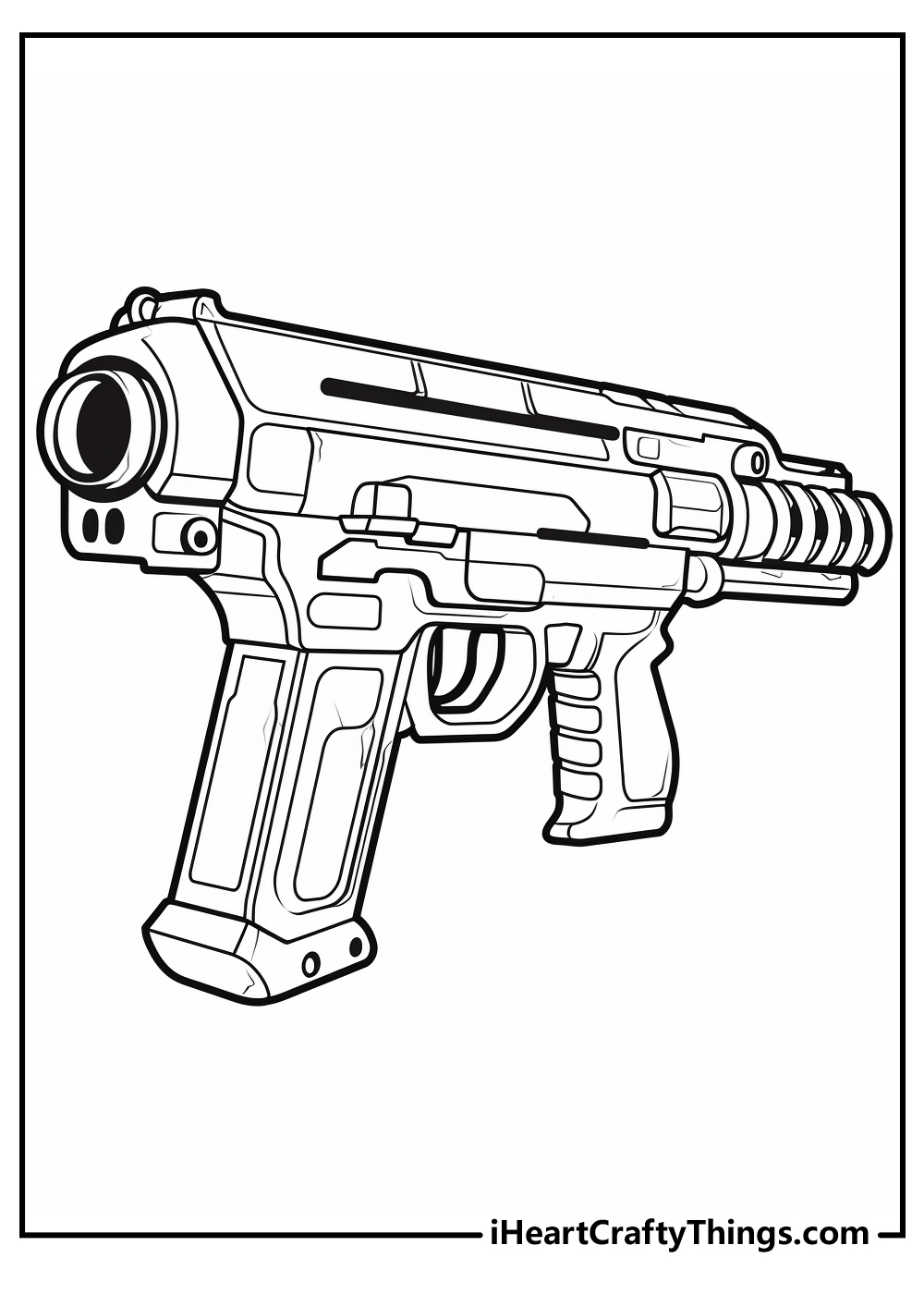 Nerf Gun Coloring Pages 100 Free Printables 