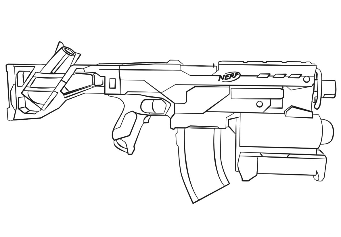 coloring pictures of guns