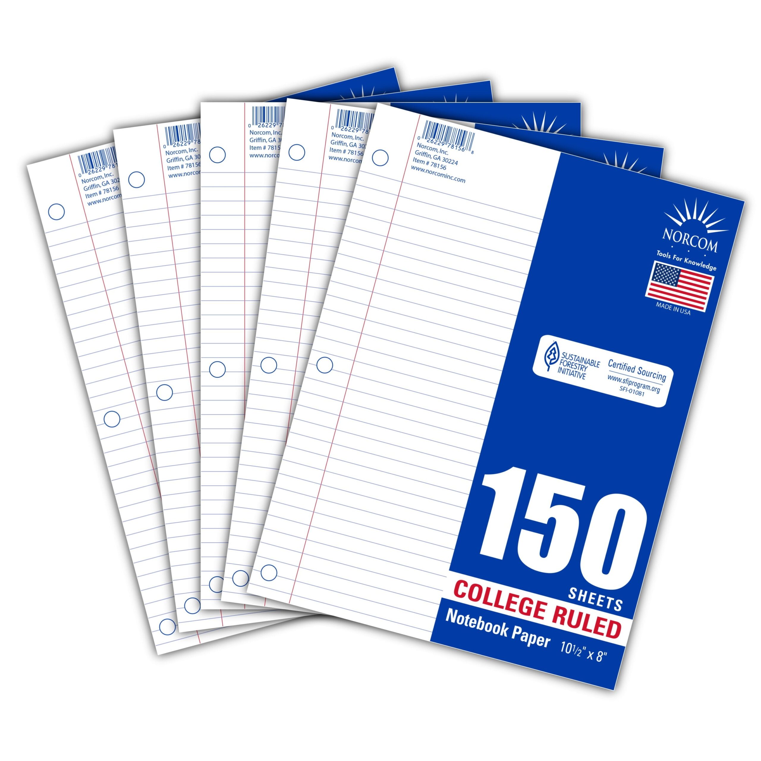 Norcom 5 Pack Filler Paper 150 Sheets College Ruled 10 5 X 8 Walmart Norcom 5 Pack Filler Paper 150 Sheets College Ruled 10 5 X 8 Walmart