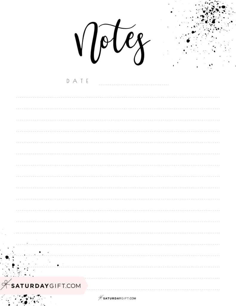 Note Pages 43 Cute Free Printable Note Paper Templates Note Pages 43 Cute Free Printable Note Paper Templates