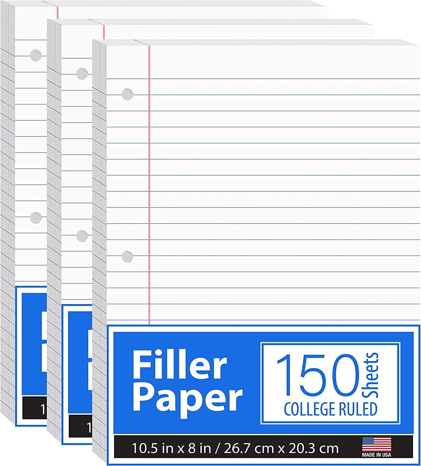 Notebook Paper Loose Leaf Paper College Ruled Paper 10 5 X 8 Filler Paper High Quality 56 Gsm 150 Sheets Per Pack 450 Sheets 3 Pack Walmart Notebook Paper Loose Leaf Paper College Ruled Paper 10 5 X 8 Filler Paper High Quality 56 Gsm 150 Sheets Per Pack 450 Sheets 3 Pack Walmart