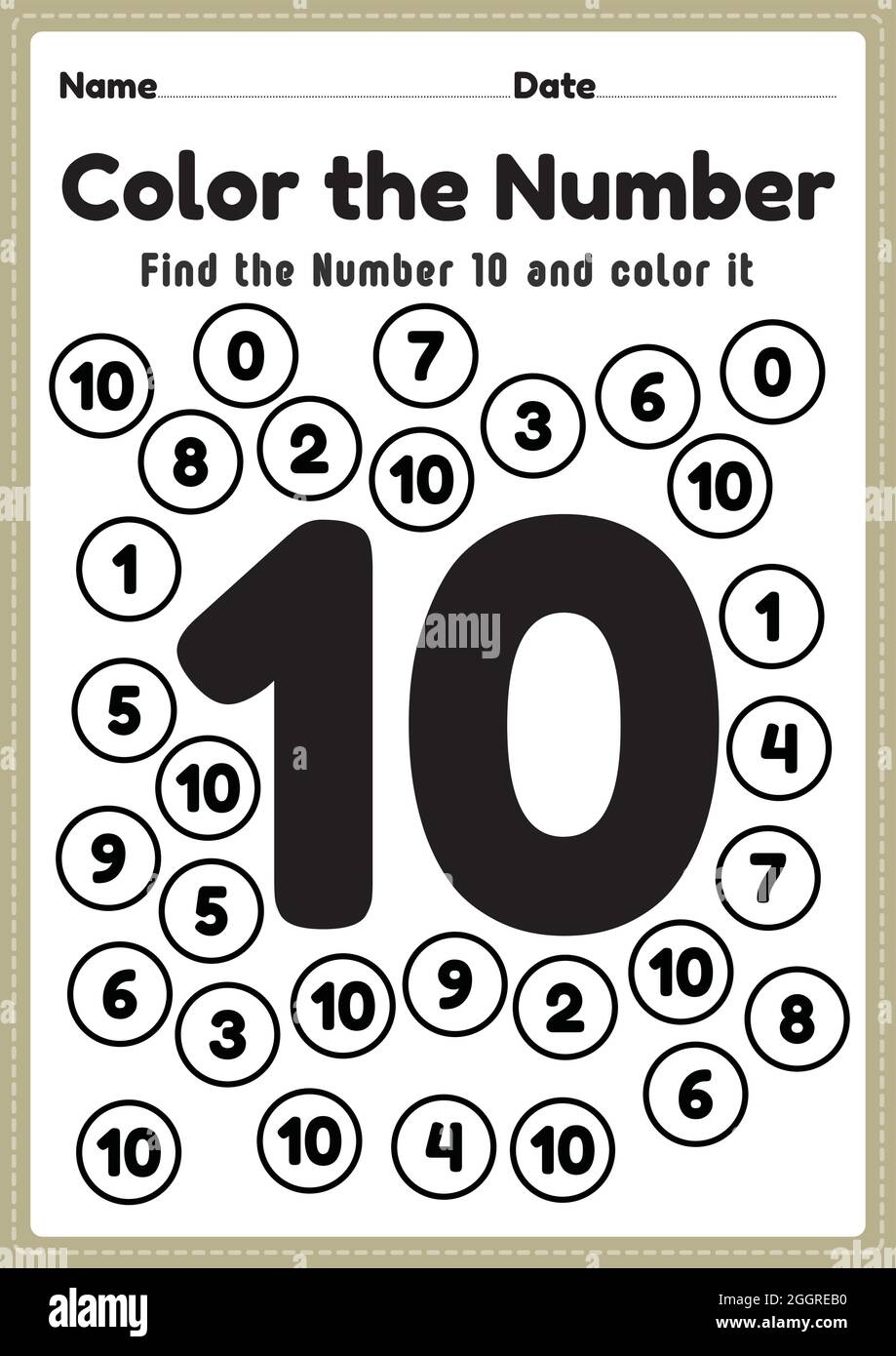 Number 10 Worksheet Hi res Stock Photography And Images Alamy Number 10 Worksheet Hi res Stock Photography And Images Alamy