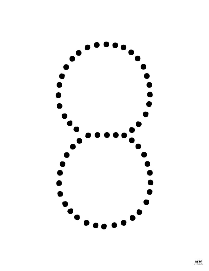 number 8 tracing worksheets