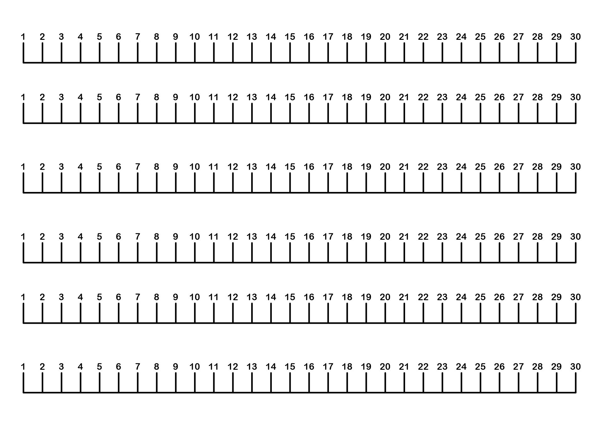 Number Line 0 50 10 Free PDF Printables Printablee