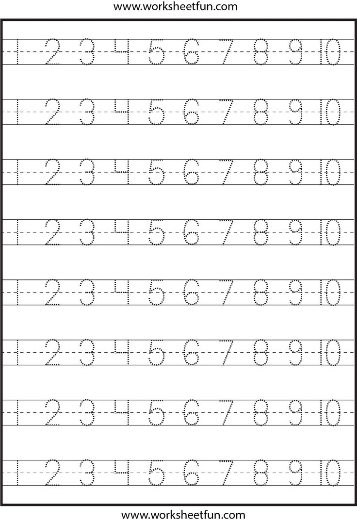 printable number sheets