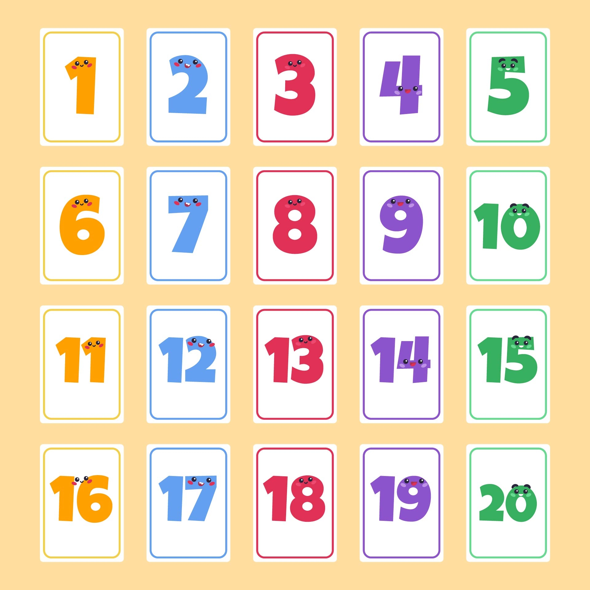 Numbers 1 20 10 Free PDF Printables Printablee Numbers 1 20 10 Free PDF Printables Printablee