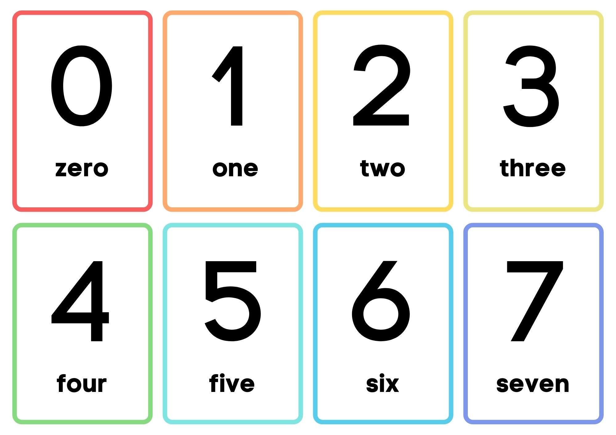 Numbers 1 20 Printable Flashcards Instant Download Numbers Classroom Flashcards Pre k Flash Cards Etsy