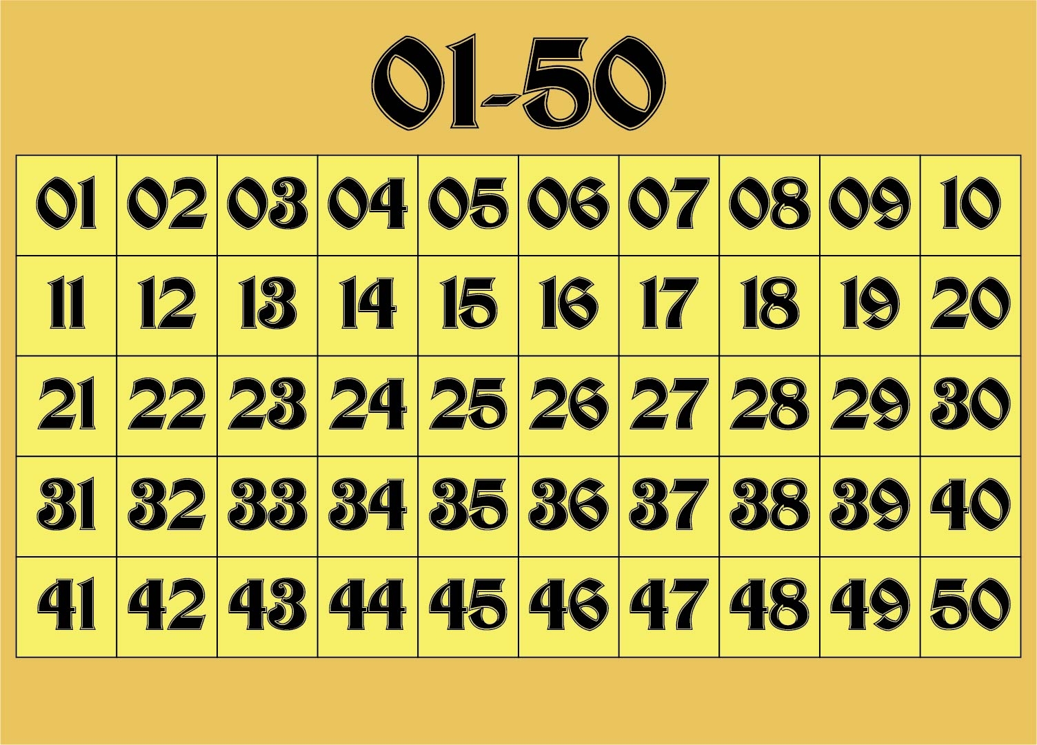 printable numbers 1 50 printable numbers 1 50