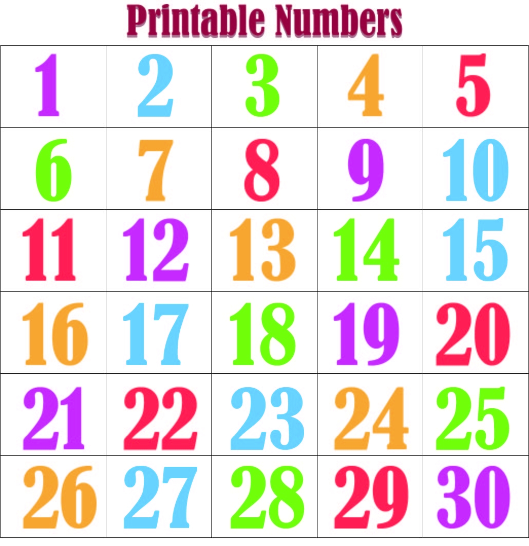 Numbers 20 Free PDF Printables Printablee