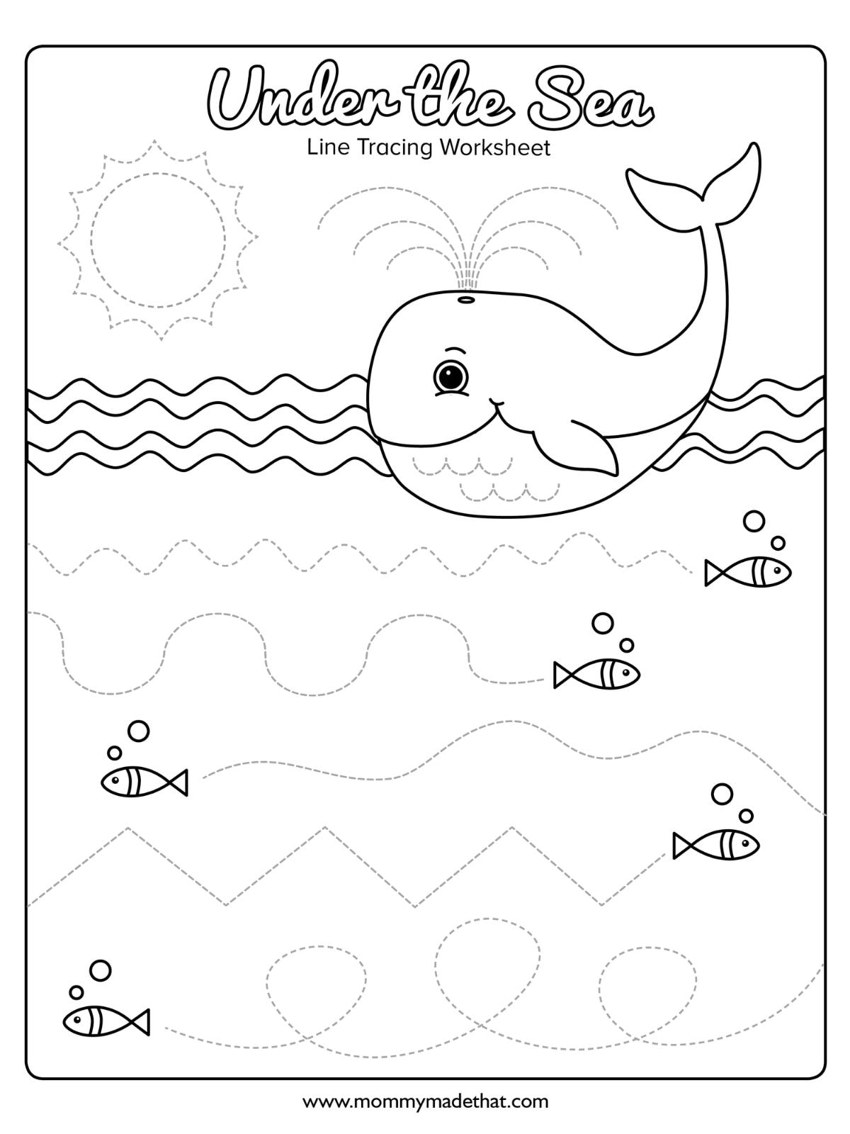 preschool line tracing worksheets