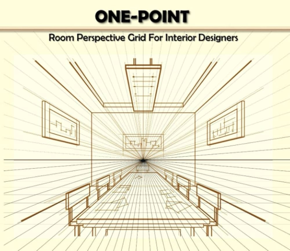 One Point Room Perspective Grid For Interior Designers Add A New Dimension To 3D Hand Sketches With Perspective Grid Paper Smith Virginia I 9798665067131 Amazon Books