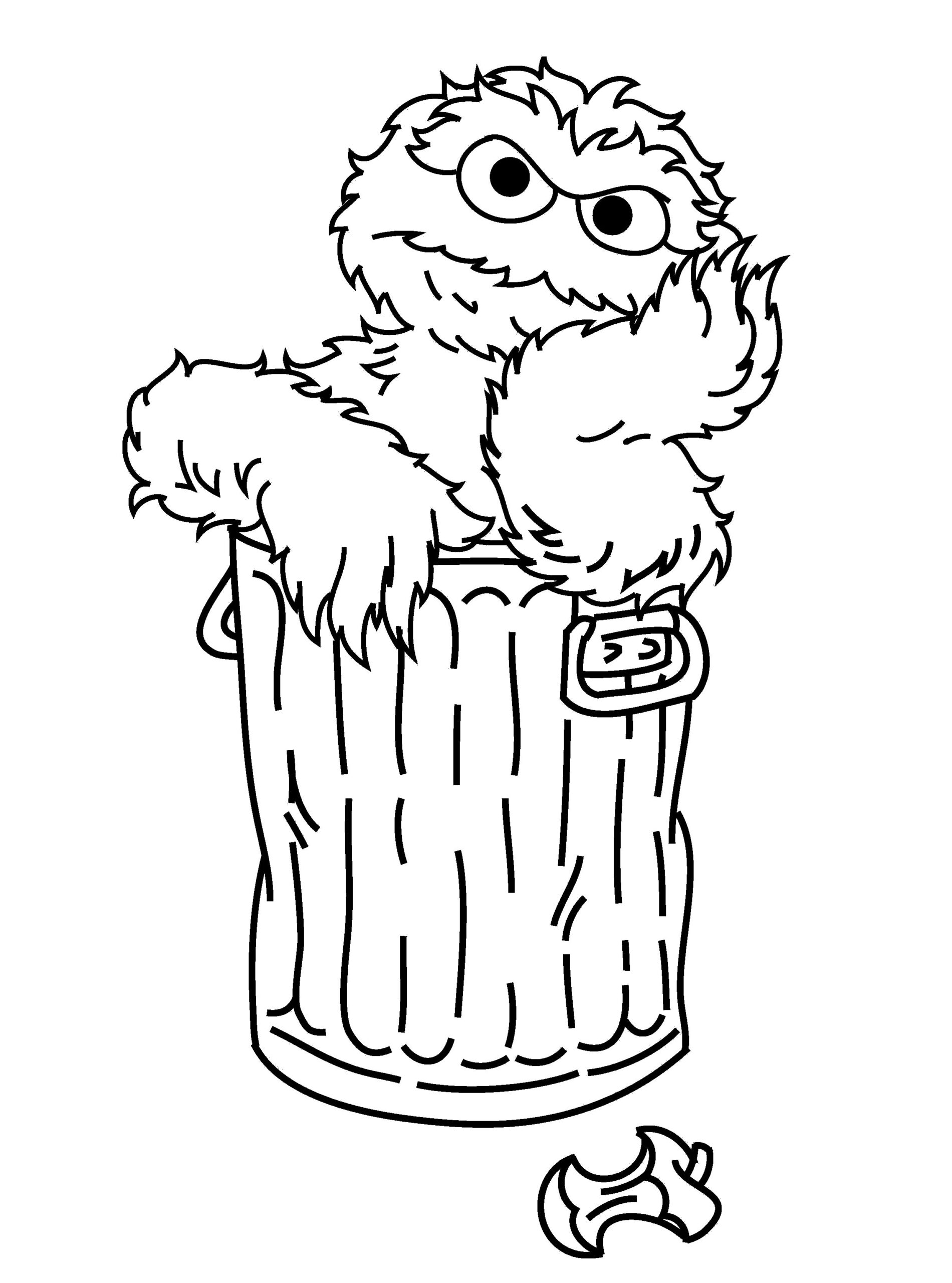 Oscar The Grouch Daydream Coloring Pages For Kids gIm Printable Sesame Street Coloring Pages Sesame Street Coloring Pages Elmo Coloring Pages Coloring Pages