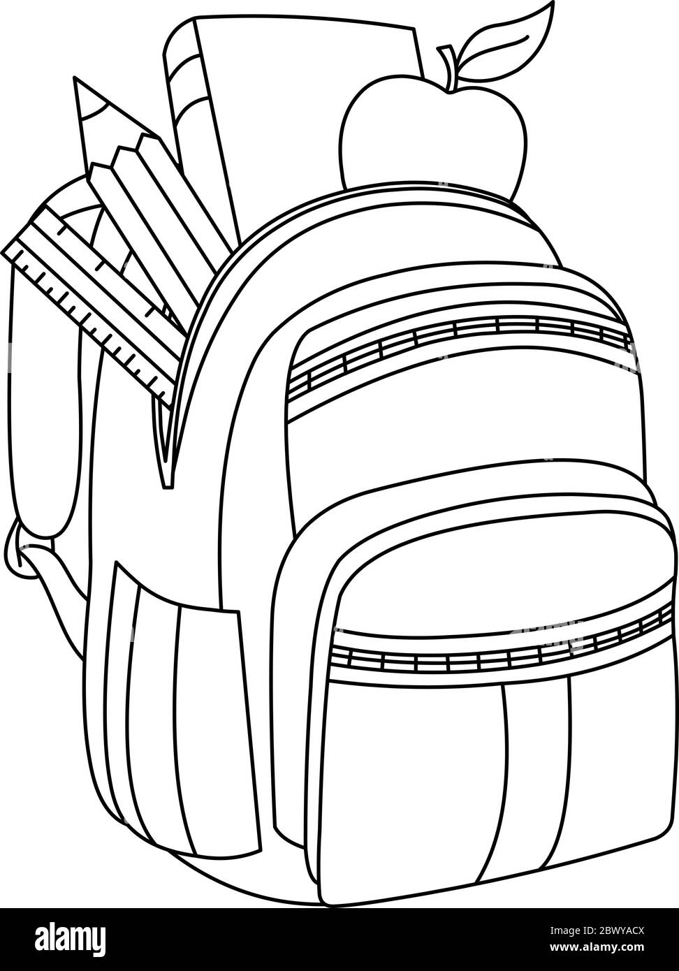 backpack pictures to color