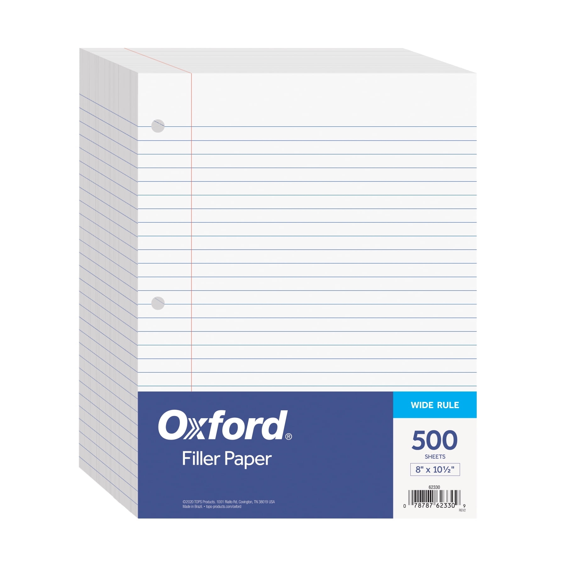 Oxford Filler Paper 8 X 10 1 2 Inch Wide Ruled 3 Hole Punch Loose Leaf Notebook 500 Sheets Walmart Oxford Filler Paper 8 X 10 1 2 Inch Wide Ruled 3 Hole Punch Loose Leaf Notebook 500 Sheets Walmart