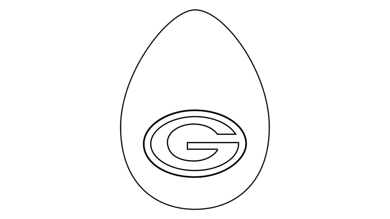 Packers Easter Egg Coloring Pages Green Bay Packers Packers