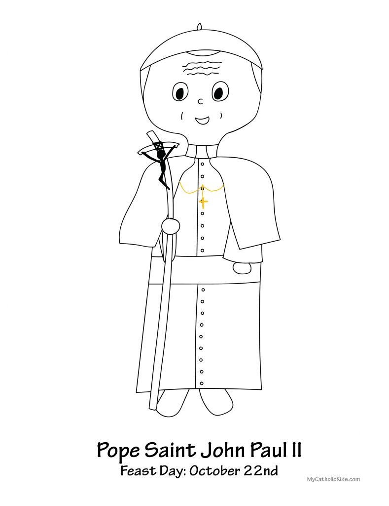 Papal Coloring Sheets My Catholic Kids
