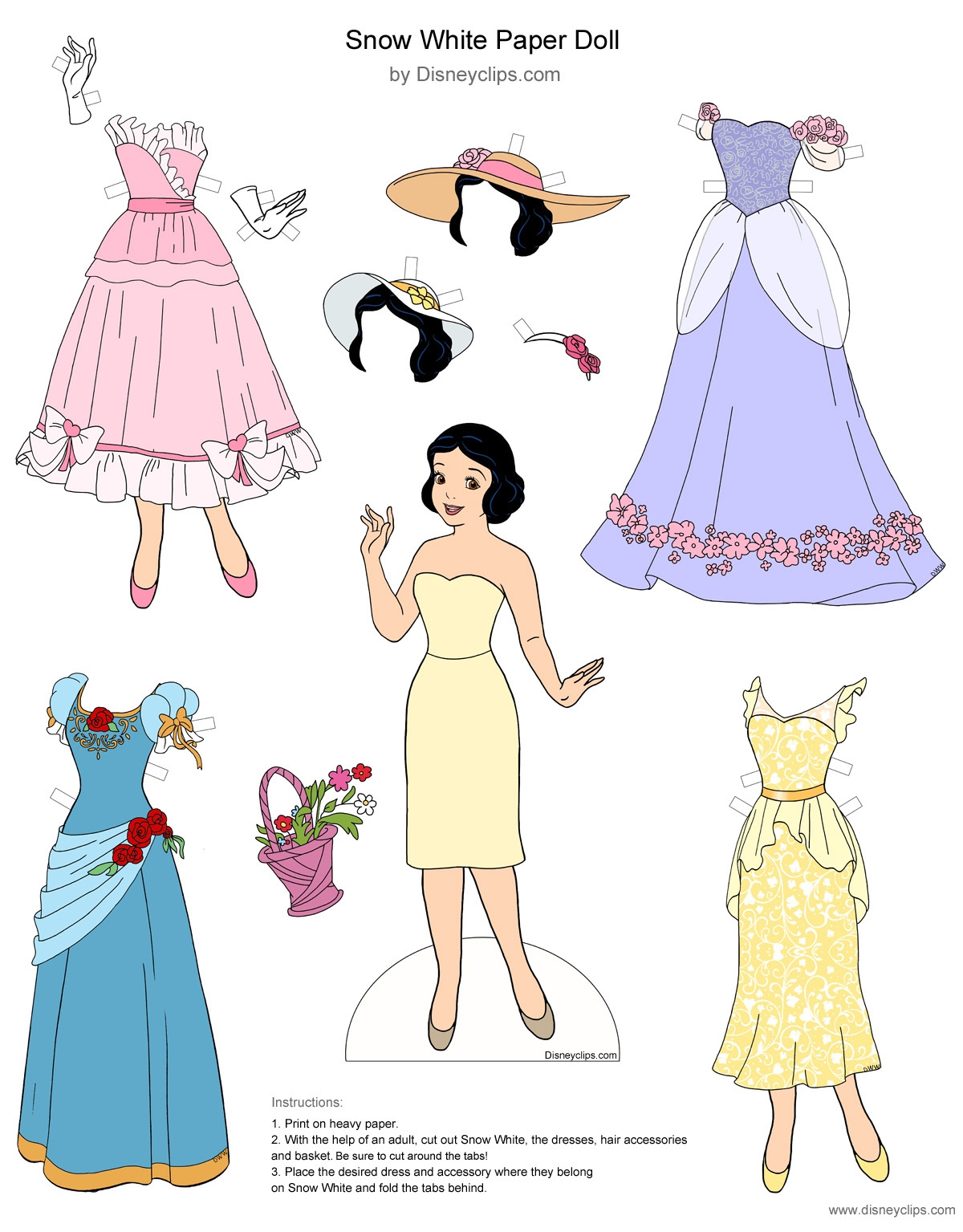 Paper Doll Princess Free Printable