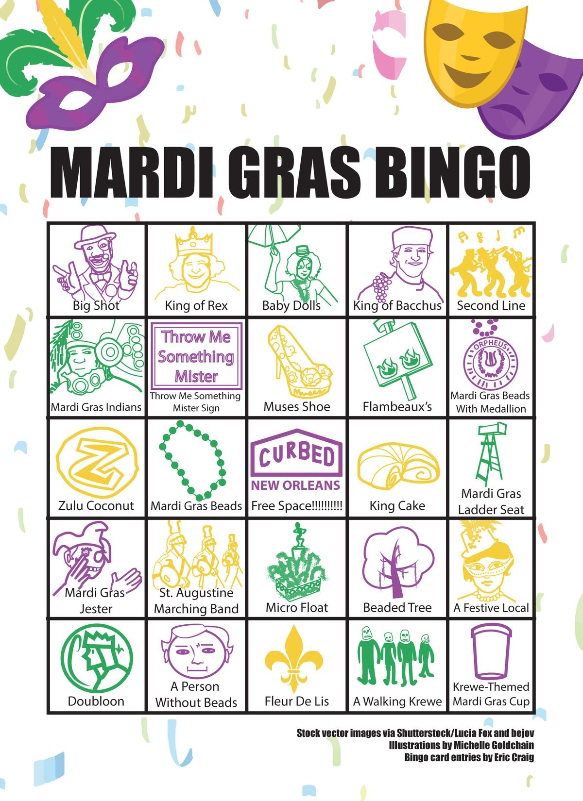 Party Bingo Game Set Mardi Gras Mask Bingo Game Set Of 18 Cards With Markers For Masquerade Parties Children s Dancewear