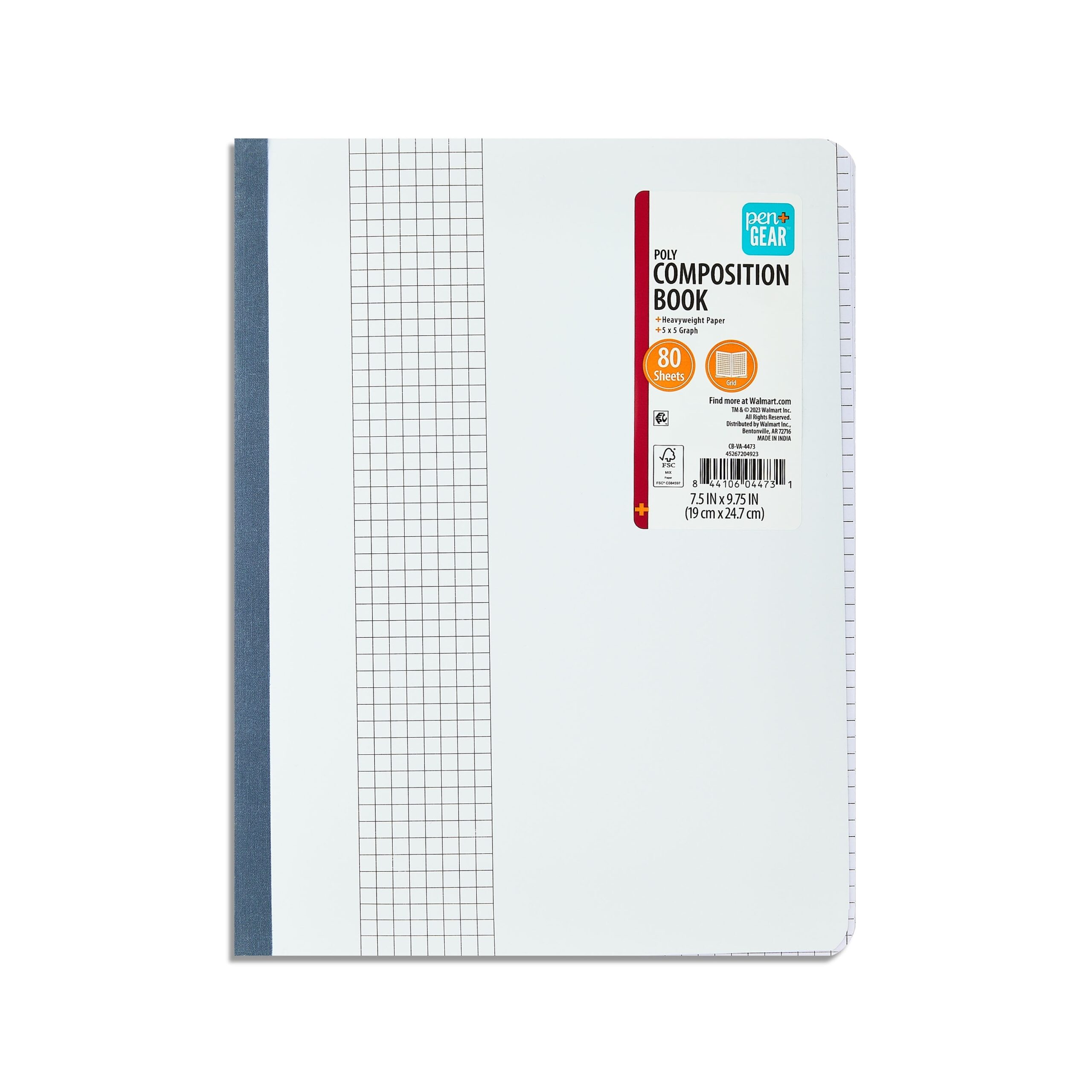 Pen Gear Composition Book Grid Ruled 7 5 x 9 75 Poly Cover 80 Sheets Walmart Pen Gear Composition Book Grid Ruled 7 5 x 9 75 Poly Cover 80 Sheets Walmart