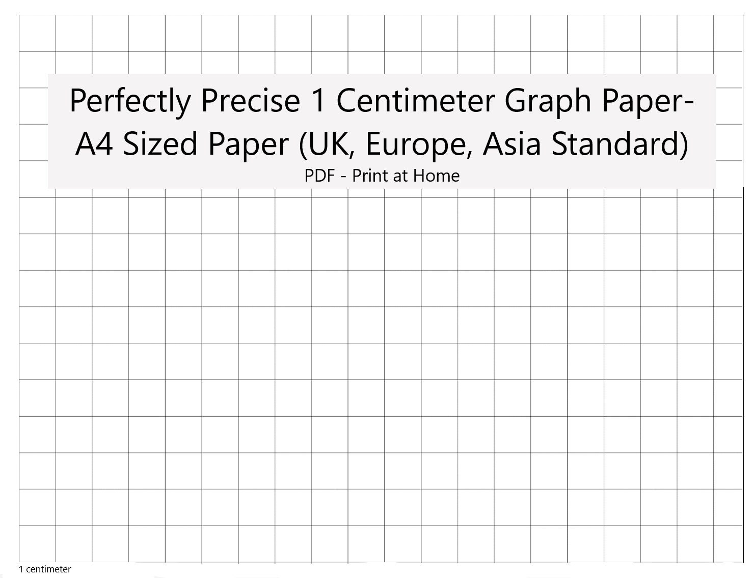Perfectly Scaled And Precise Printable Graph Paper A4 1 Centimeter Square Metric Etsy Perfectly Scaled And Precise Printable Graph Paper A4 1 Centimeter Square Metric Etsy