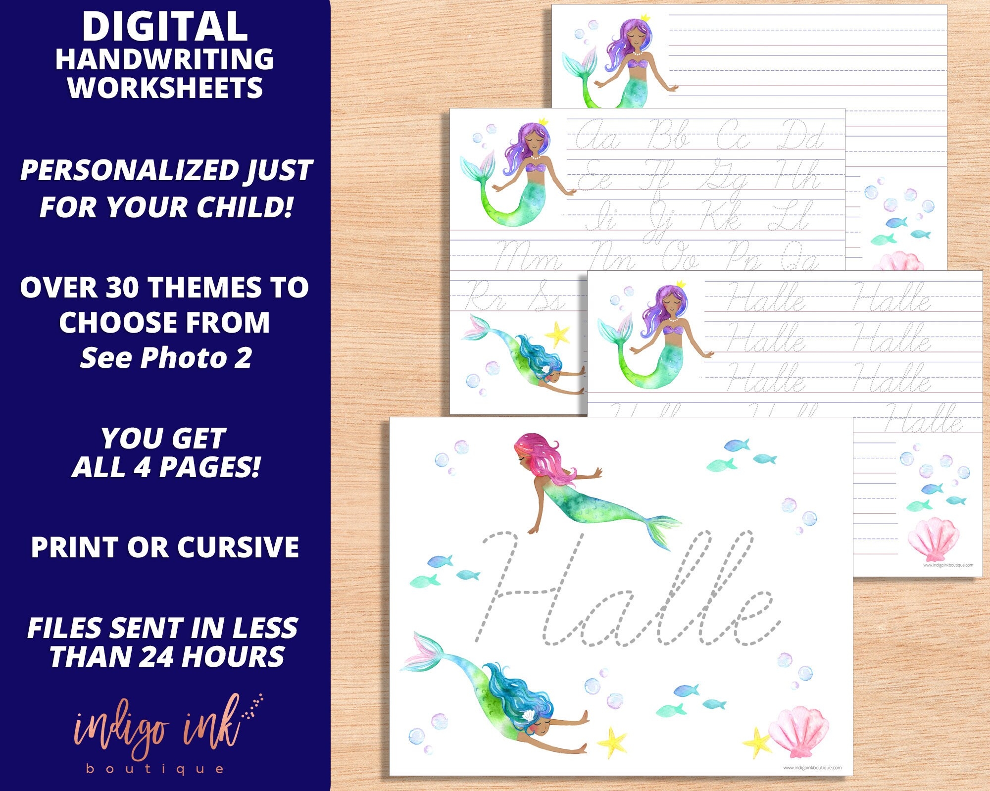 personalized handwriting worksheets