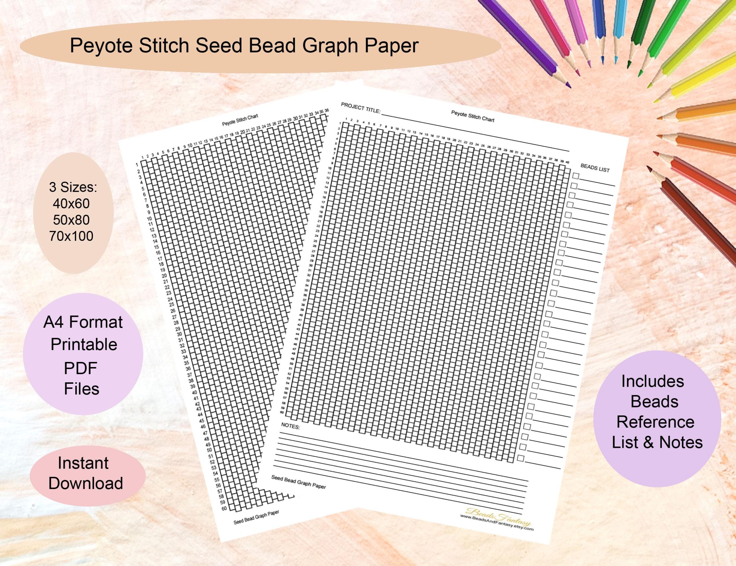 Peyote Stitch Printable Bead Graph Paper For Seed Bead Patterns A4 Instant Download PDF Printable Miyuki Beading Graph Paper Template Chart Etsy Peyote Stitch Printable Bead Graph Paper For Seed Bead Patterns A4 Instant Download PDF Printable Miyuki Beading Graph Paper Template Chart Etsy
