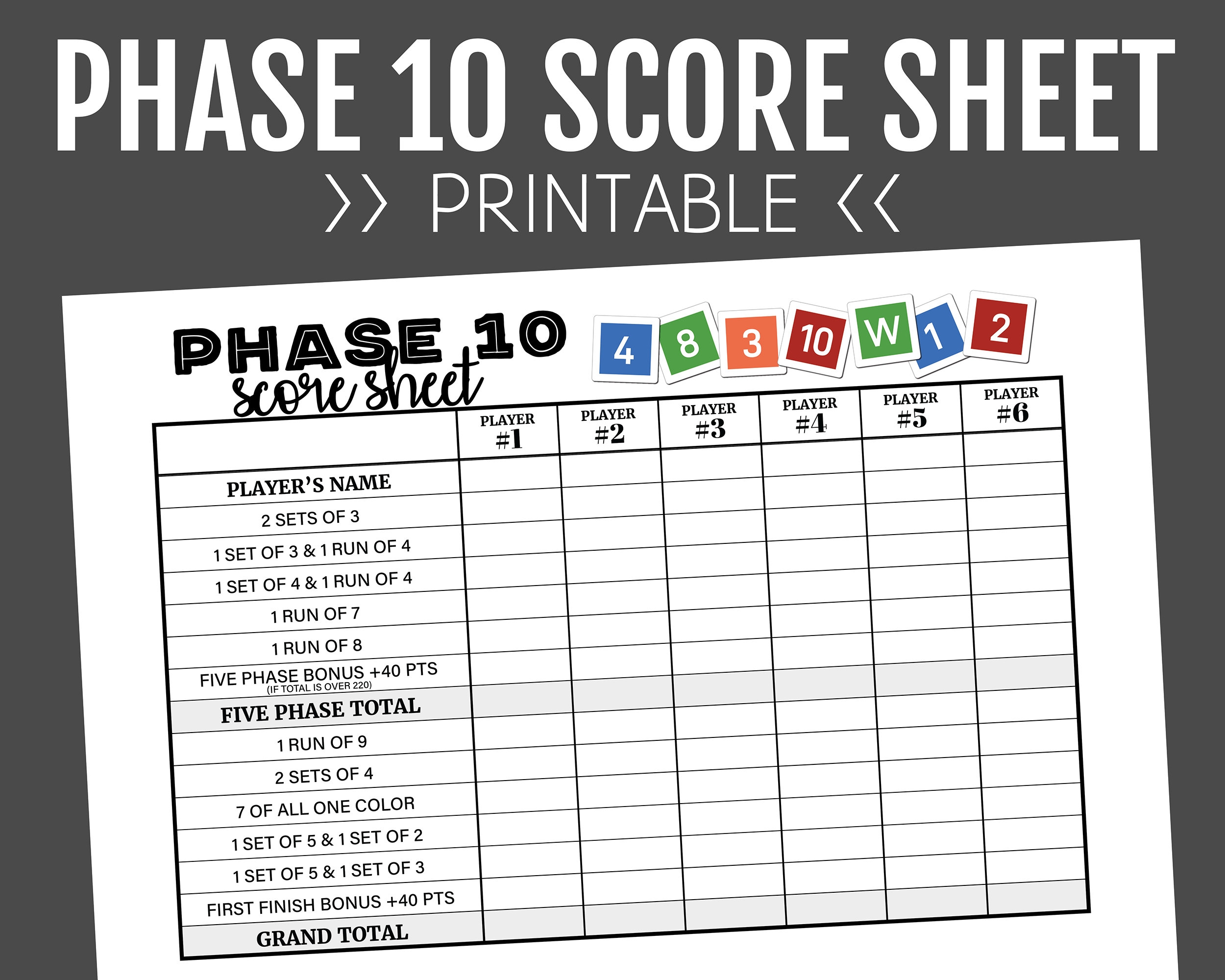 Phase 10 Score Sheet Printable Score Sheet Digital Instant Download Phase 10 Printable File PDF 8 5 X 11 A4 Etsy Hong Kong Phase 10 Score Sheet Printable Score Sheet Digital Instant Download Phase 10 Printable File PDF 8 5 X 11 A4 Etsy Hong Kong