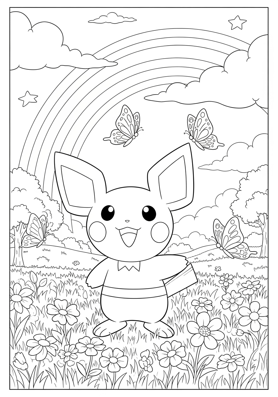 coloring pages of pichu coloring pages of pichu