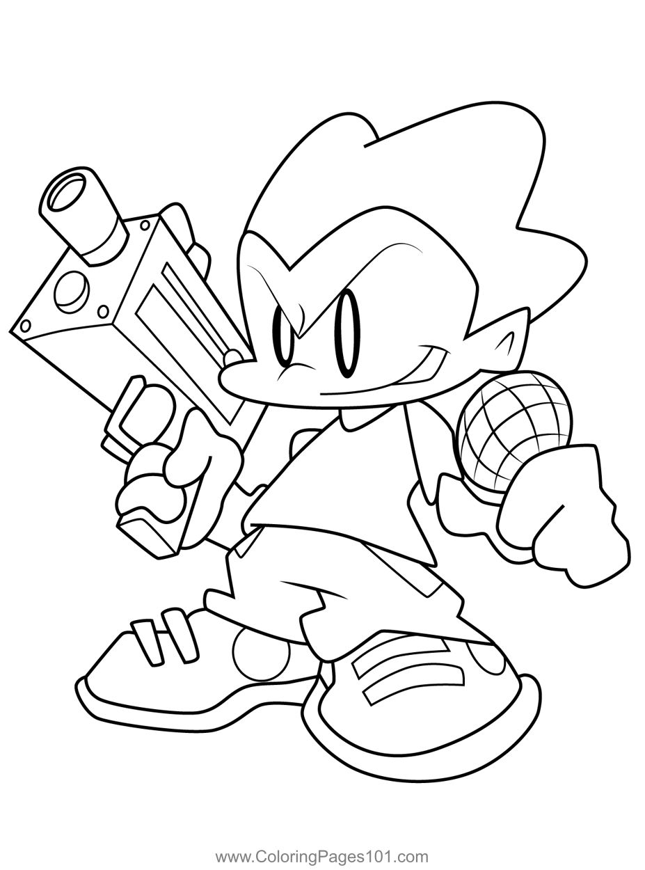 friday night funkin coloring pages