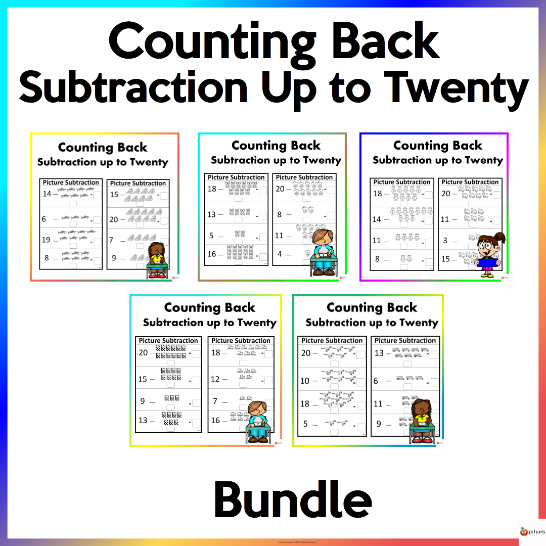 Picture Subtraction Counting Back Bundle Made By Teachers