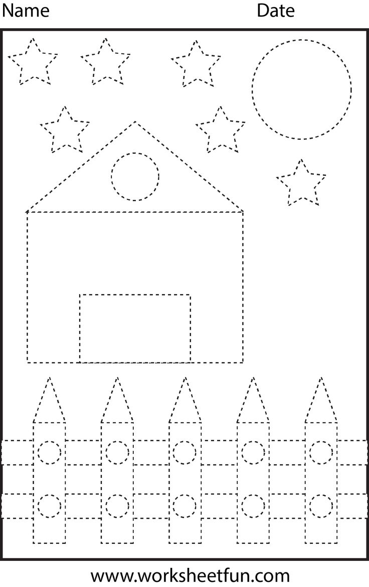 Picture Tracing Shapes Circle Star Triangle Square And Rectangle 1 Worksheet FREE Printable Worksheets
