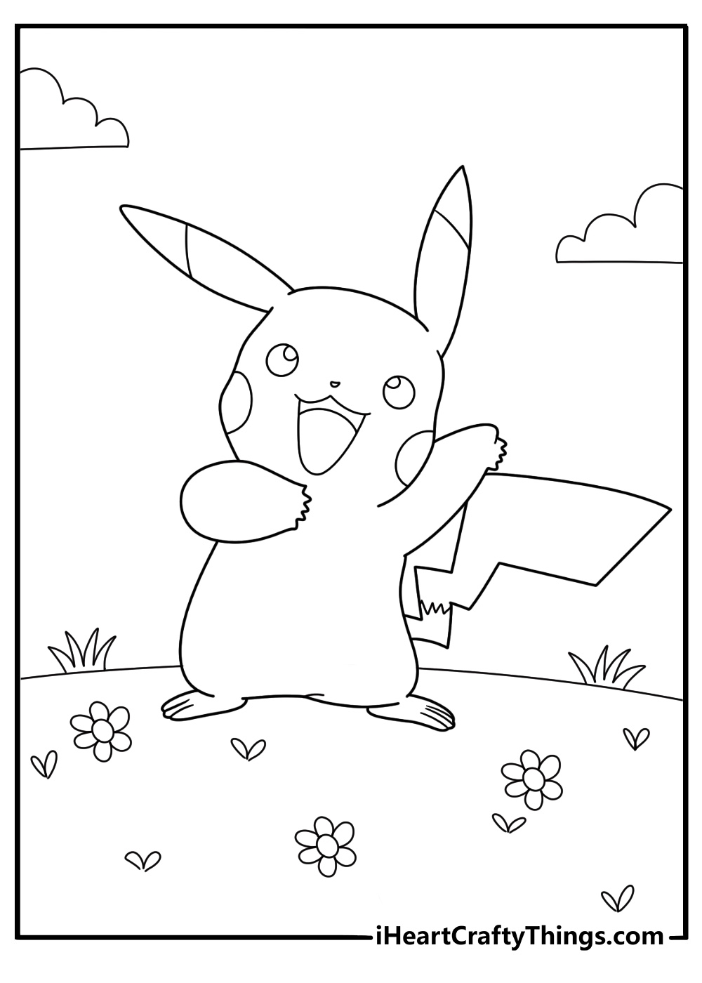 pokemon pikachu pictures to color