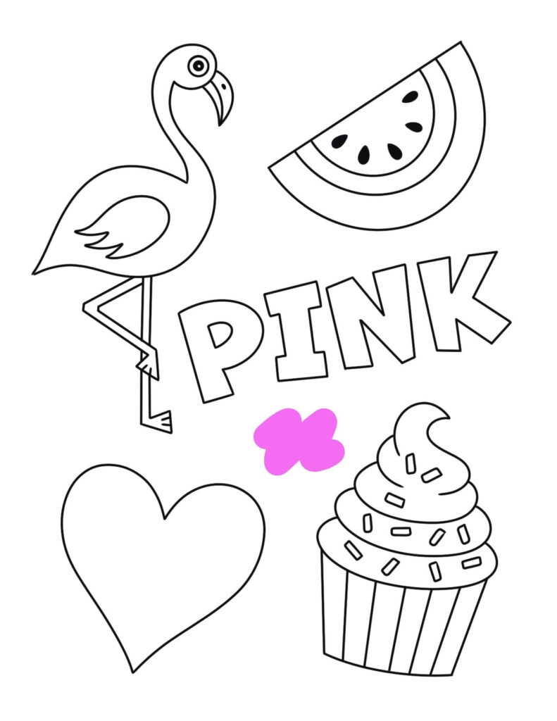 Pink Color Activities And Worksheets For Preschool The Hollydog Blog