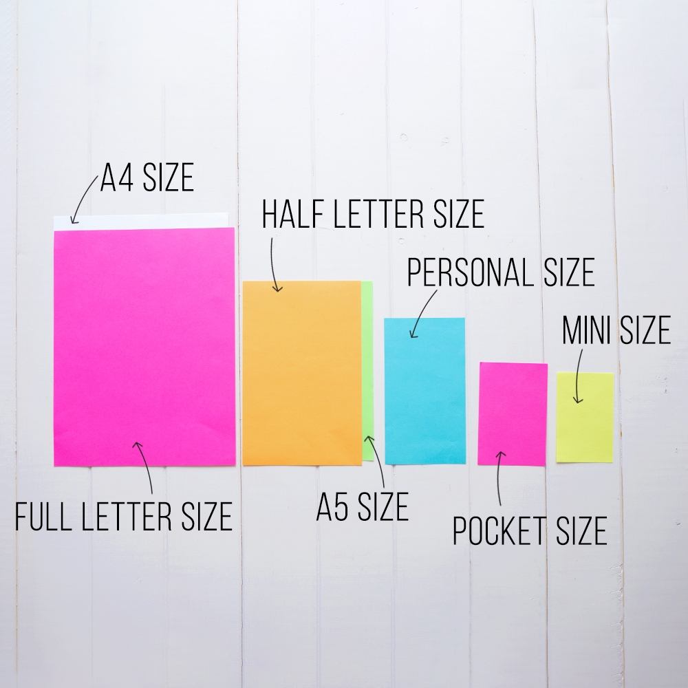 Planner Sizes The Ultimate Guide Get Organized HQ