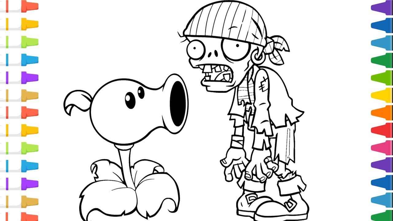 plants vs zombies coloring sheets