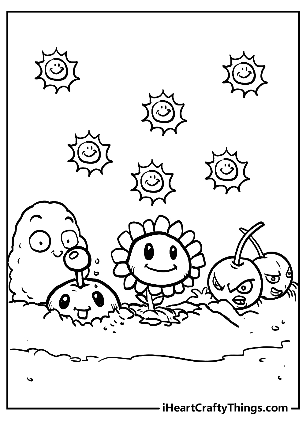 Plants Vs Zombies Coloring Pages 50 Free PDF Printables