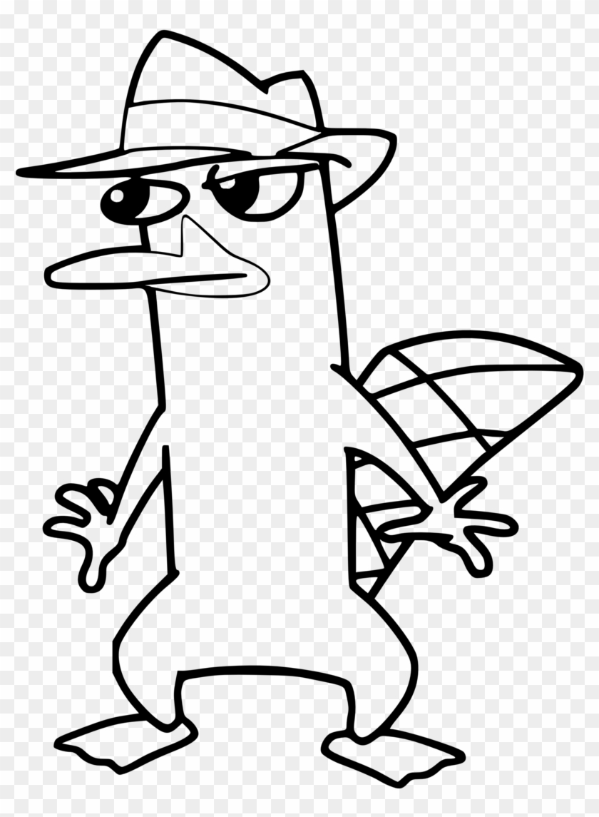 Platypus Coloring Pages Platypus Perry Drawing Free Transparent PNG Clipart Images Download