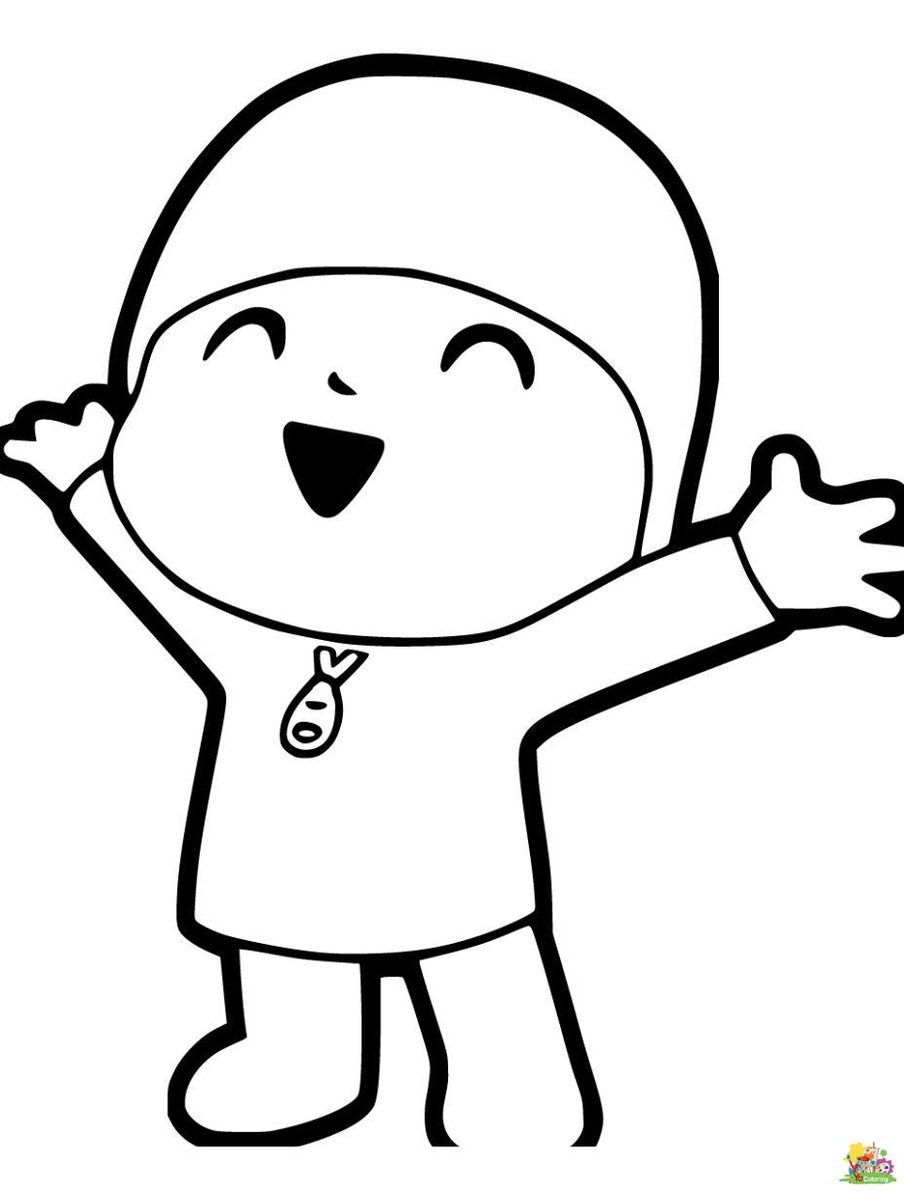 pocoyo pictures to color pocoyo pictures to color
