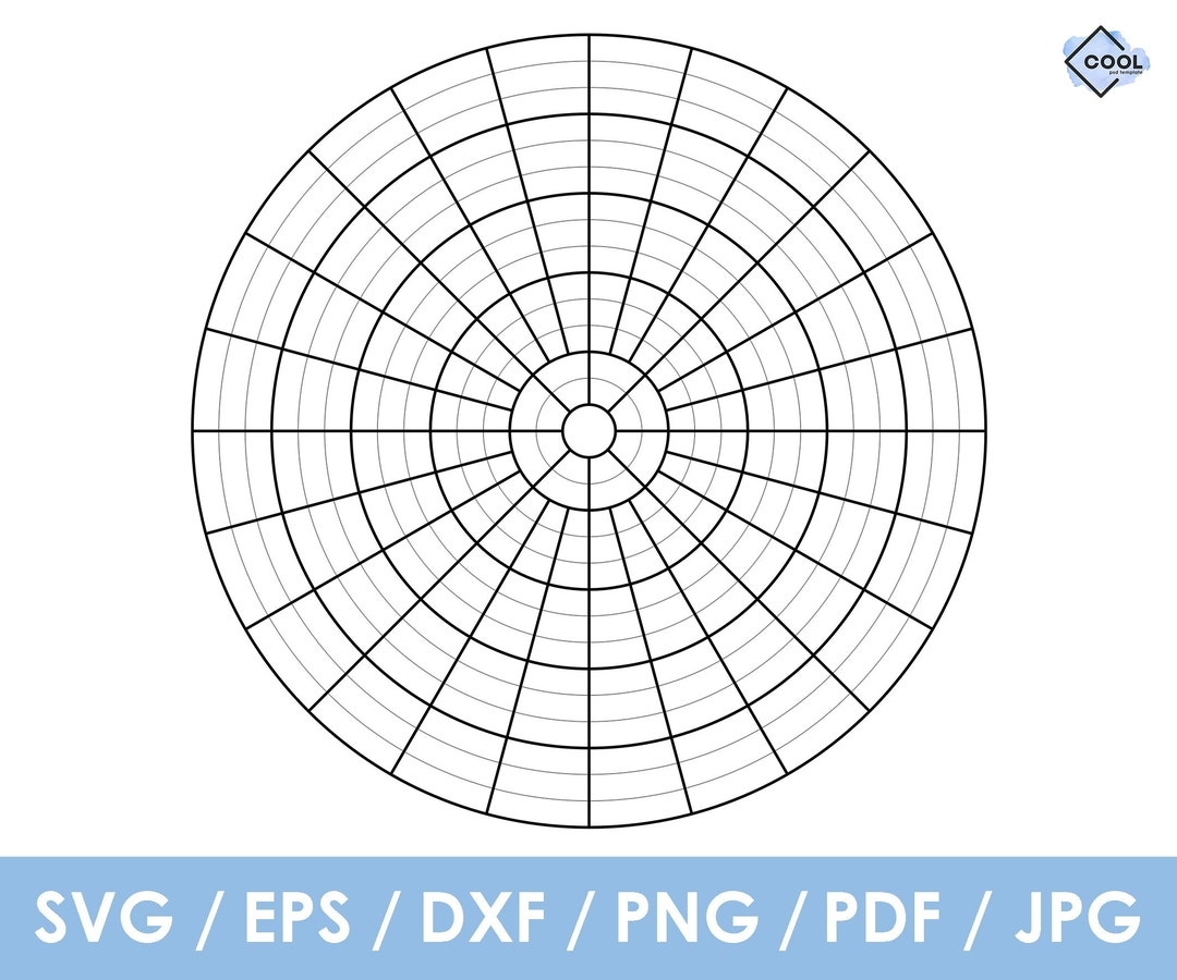 Polar Circle Graph Paper Template Circular Graph Paper Radial Graph Paper Pdf Svg Png Cricut Silhouette Glowforge Etsy Polar Circle Graph Paper Template Circular Graph Paper Radial Graph Paper Pdf Svg Png Cricut Silhouette Glowforge Etsy