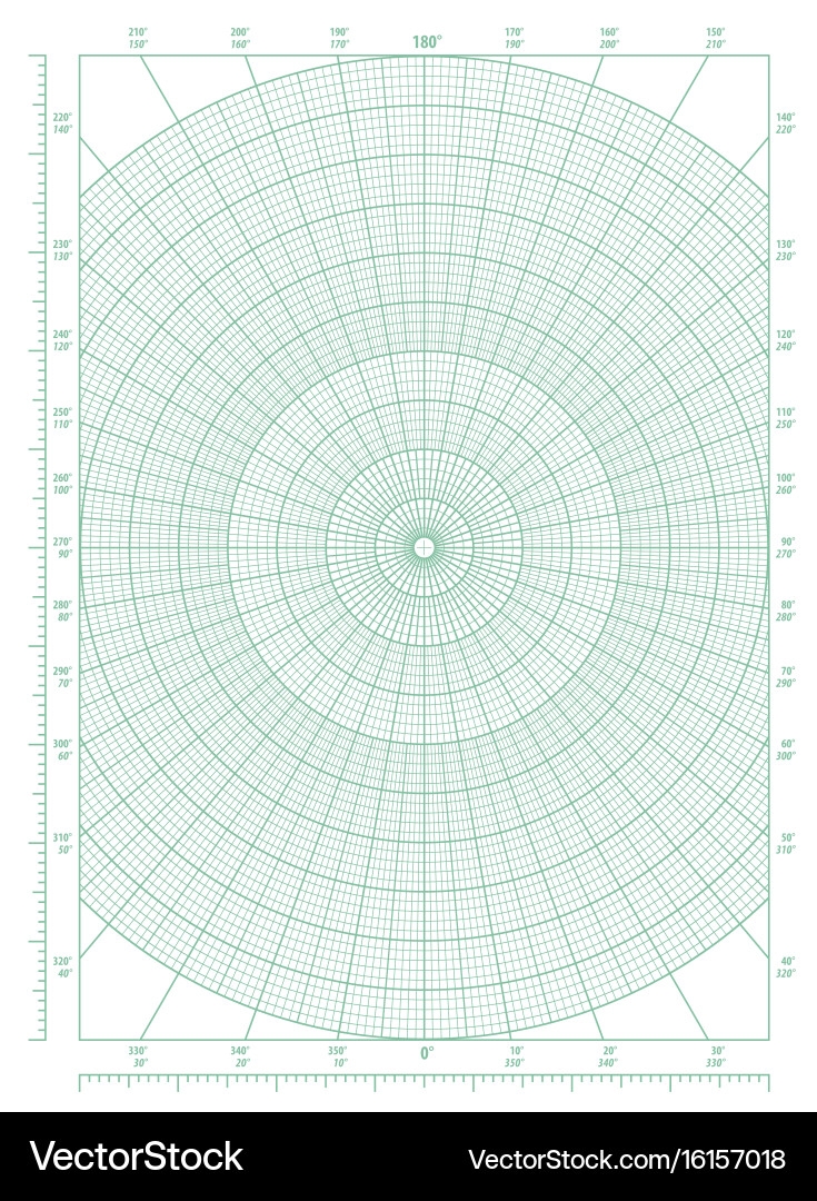 Polar Coordinate Grid Graph Paper Royalty Free Vector VectorStock Polar Coordinate Grid Graph Paper Royalty Free Vector VectorStock