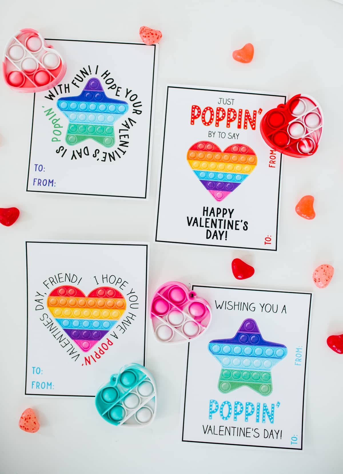Pop It Valentines Printable Friday We re In Love Pop It Valentines Printable Friday We re In Love