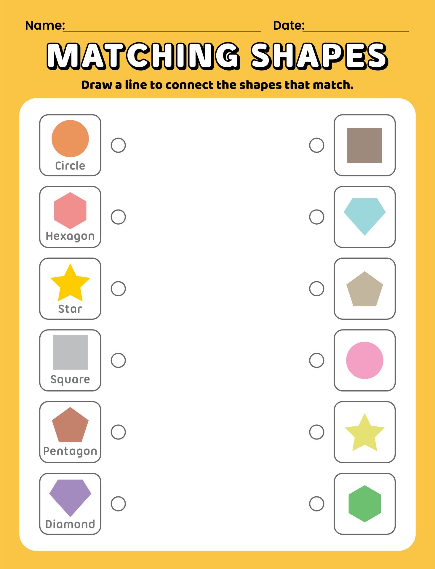 preschool matching worksheet preschool matching worksheet