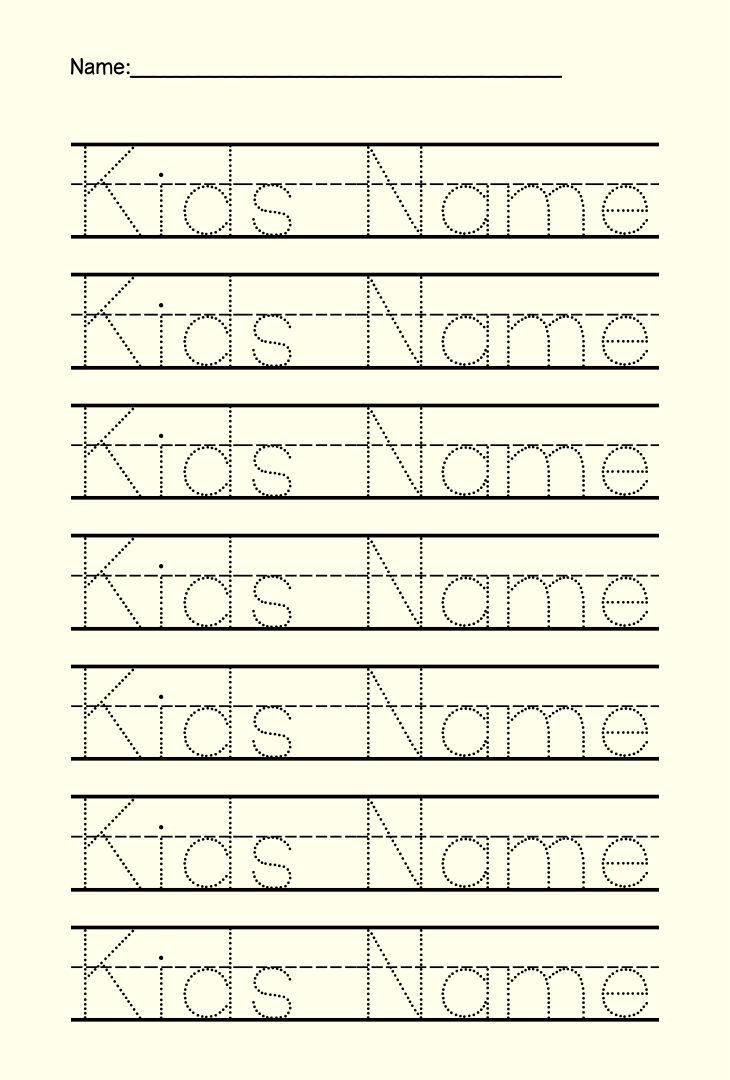Preschool Name Tracing 15 Free PDF Printables Printablee