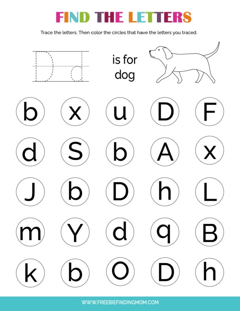 Preschool Printable Worksheets Letter D