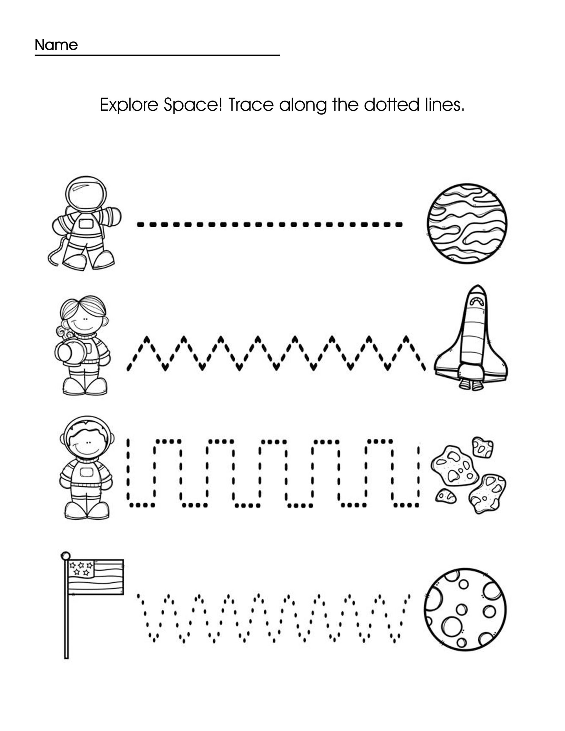 Preschool Tracing Worksheets Coloring Pages