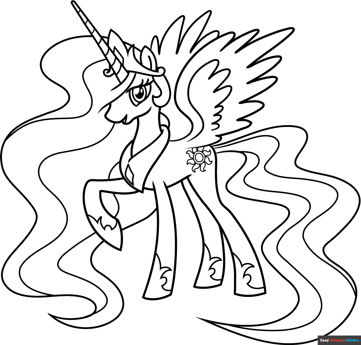 princess celestia coloring pages