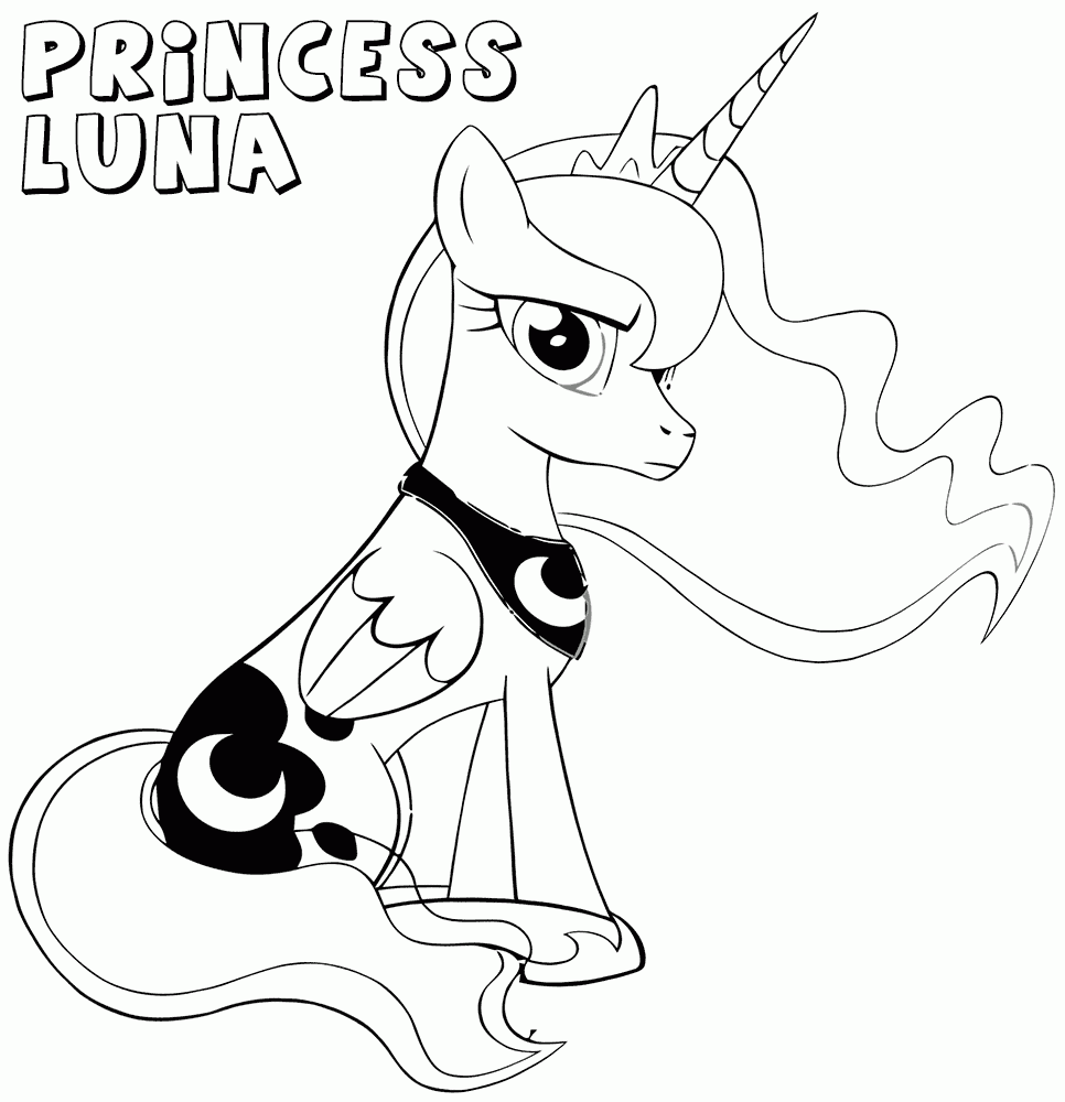 Princess Luna Coloring Pages Best Coloring Pages For Kids