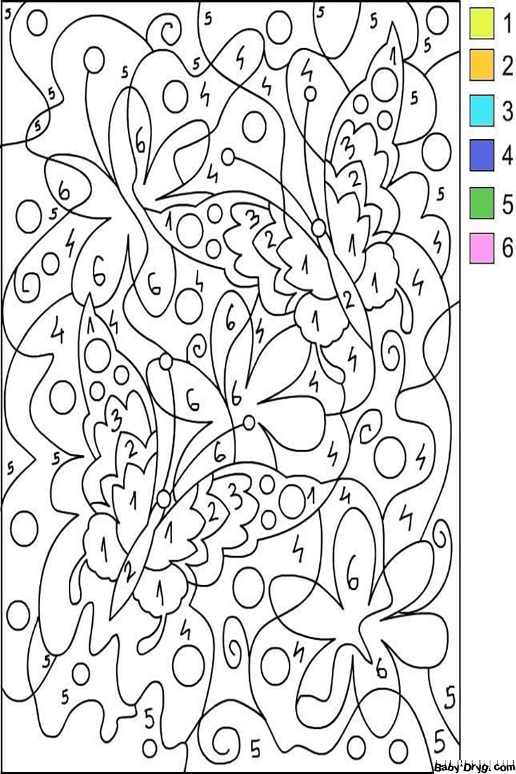 Printable Advanced Color By Number Worksheet Color By Number Coloring Pages